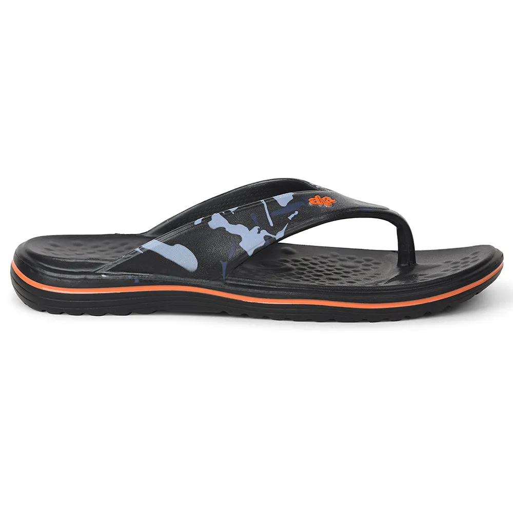 A-HA Black Casual Slipper For Mens BEACHTIM51 By Liberty smooth - surface ready