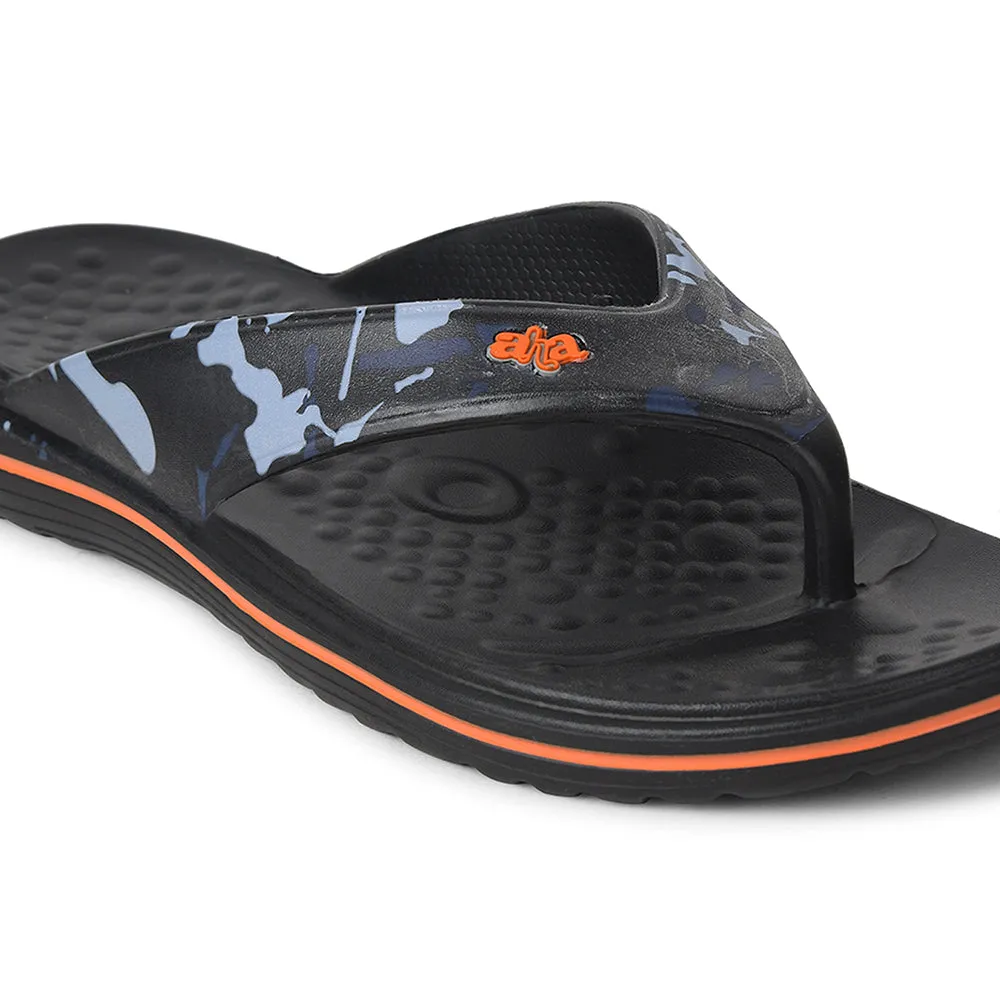 A-HA Black Casual Slipper For Mens BEACHTIM51 By Liberty duathlon running gear running on a treadmill at the gym shoes