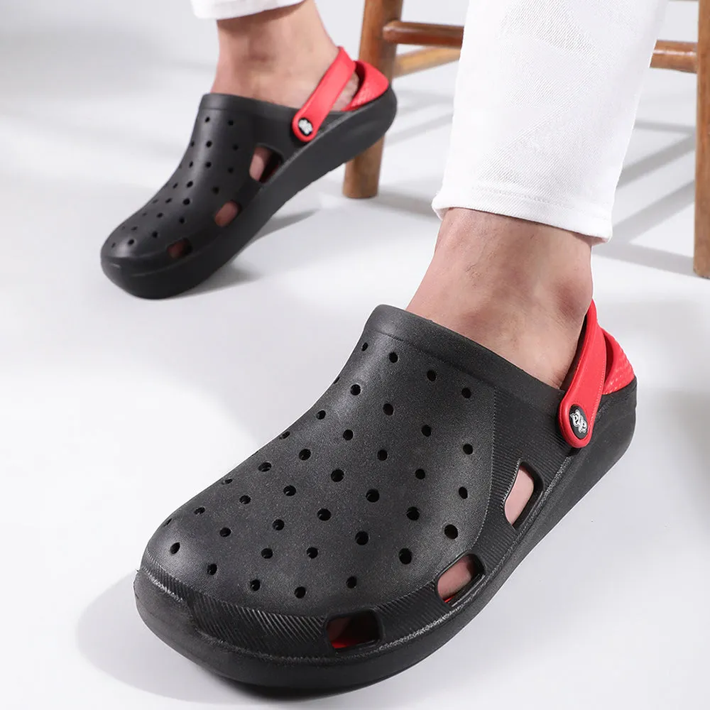 agility ladders A-HA Black Slingback Clogs For Men LPMXT-800 By Liberty