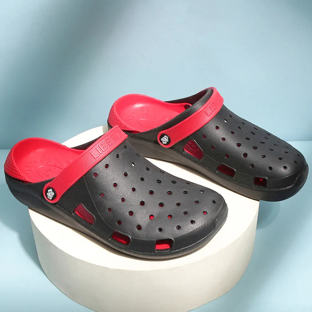 A-HA Black Slingback Clogs For Men LPMXT-800 By Liberty running shoes for youth girls carbon - fiber sole shoes