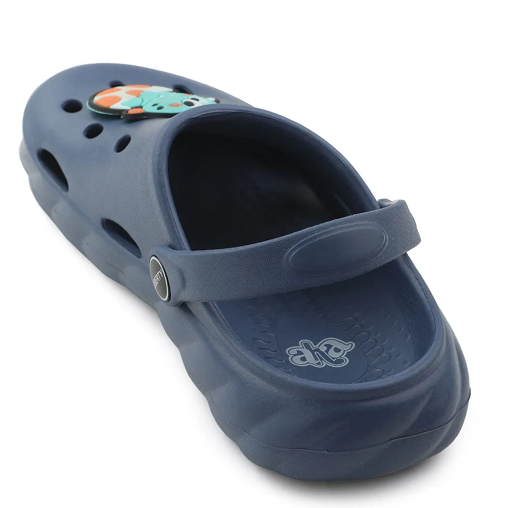 Reaction - time - improving Stylish Gear A-HA Blue Casual Clogs For Kids BEACHWALKK By Liberty