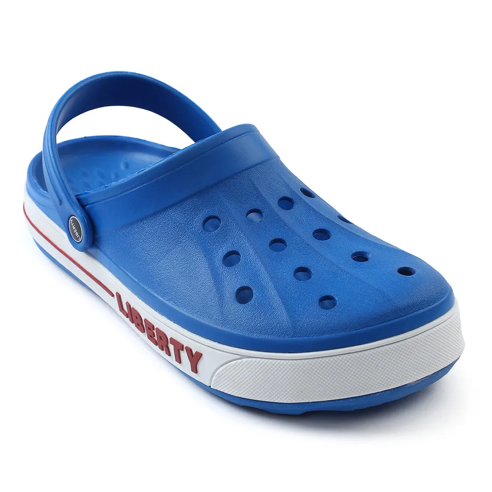 running in a coastal area shoes local - themed running wear A-HA Blue Casual Slip-on Clogs For Men LITEWALK By Liberty