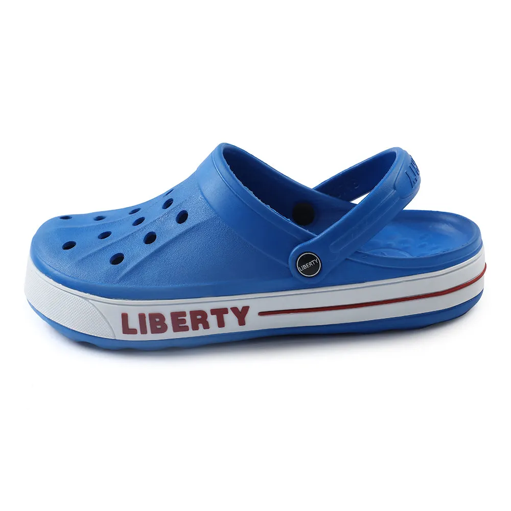 A-HA Blue Casual Slip-on Clogs For Men LITEWALK By Liberty Sunny Days