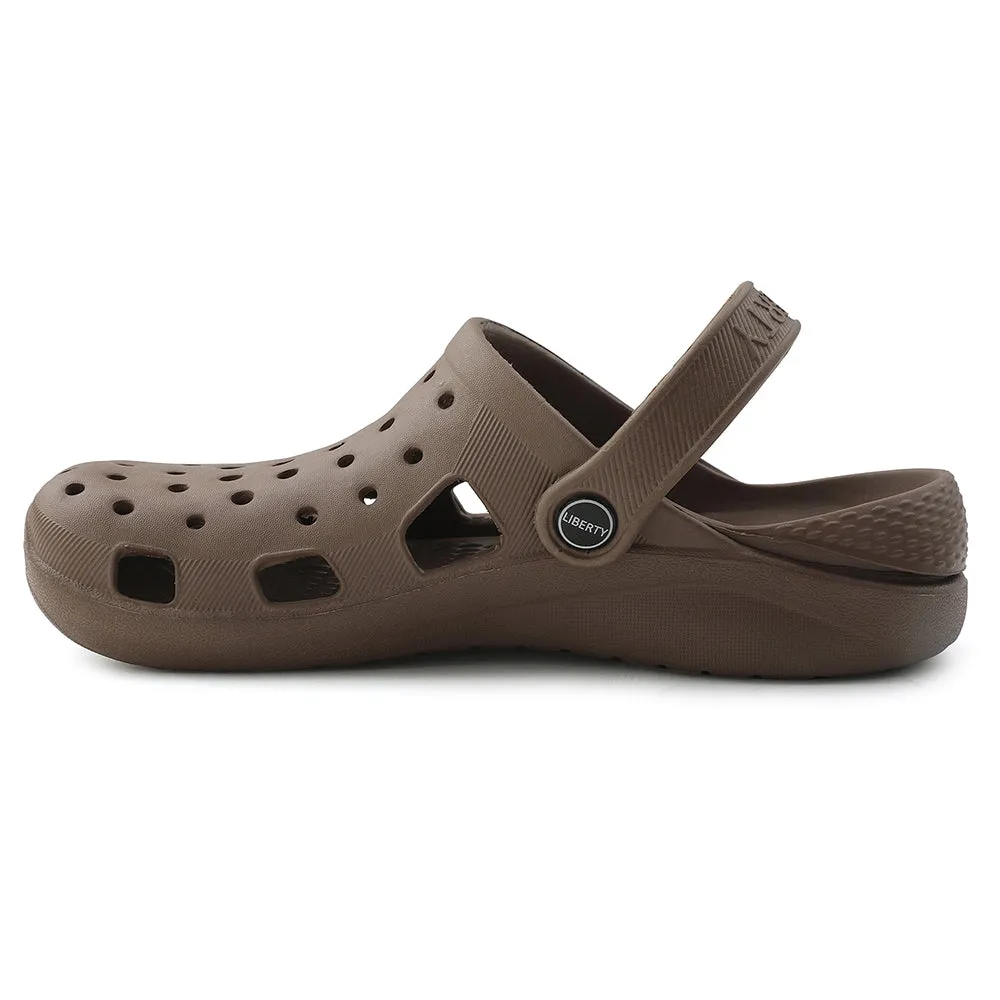 A-HA Brown Slingback Clogs For Women LPMXT-801 By Liberty Ventilation Channel