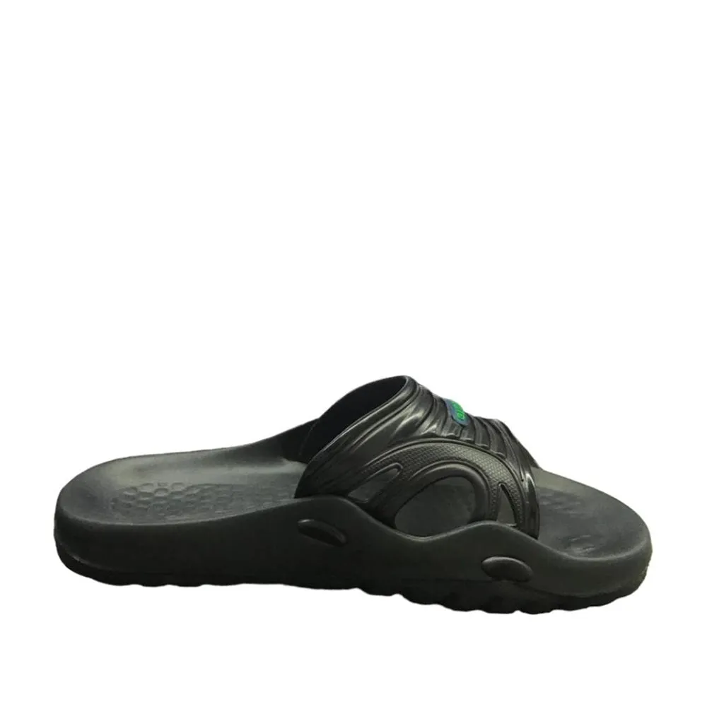 A-HA By Liberty Blue Slides For Men GLD.BEACHN Efficient Motion wide-fit shoes