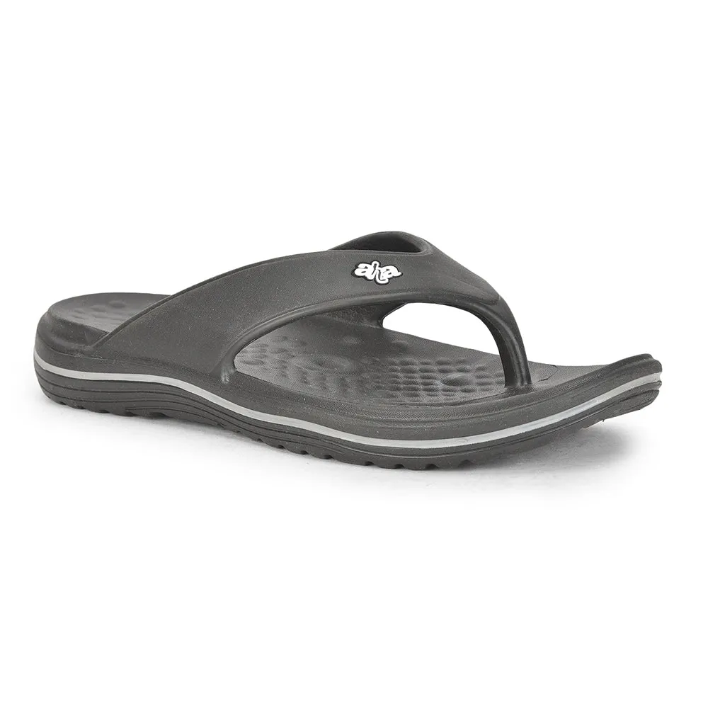 A-HA Casual Black Flip Flop For Men BEACHTIME By Liberty foam sole