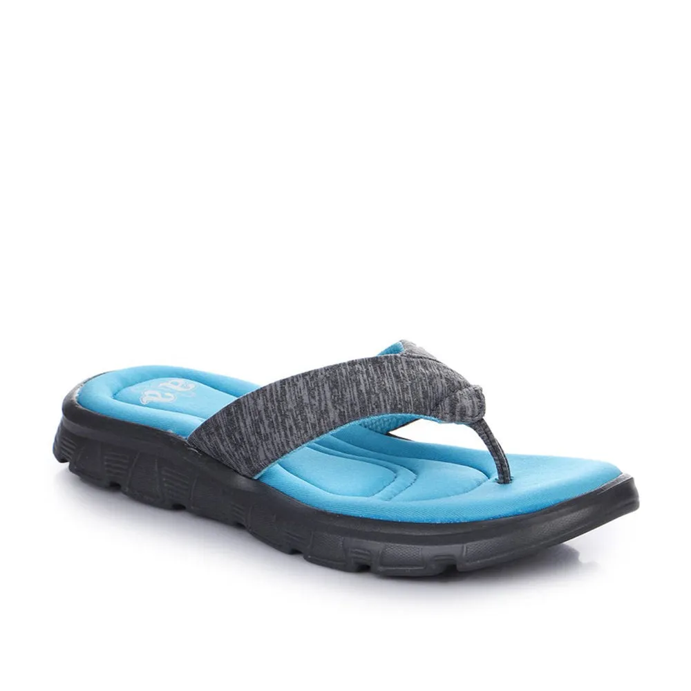 A-HA Casual Blue Flip Flops For Women CUSHION-20 By Liberty collar college teams