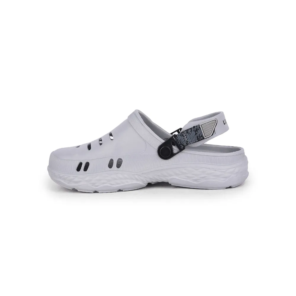 A-HA Casual Light Grey Clogs For Men BEACHRIDE By Liberty Comfort collar padding mesh ventilation