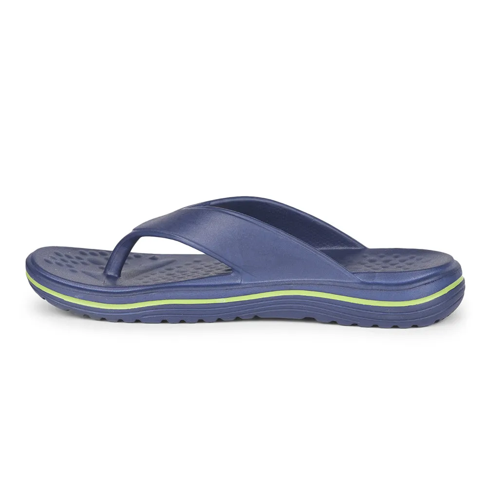 QuickDryFabric A-HA Casual Navy Blue Flip Flop For Men BEACHTIME By Liberty