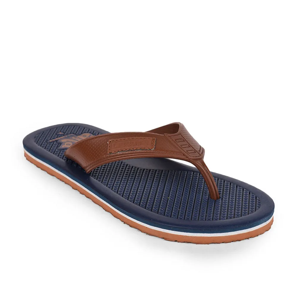 Pronation Support moisture - wicking insole shoes A-HA Casual Navy Blue Flip-Flops For Men HARRISON By Liberty
