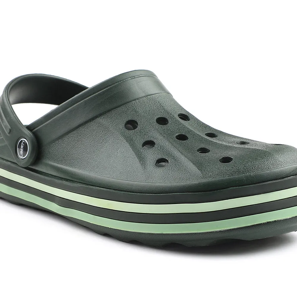 Medium Pace A-HA Green Casual Slingback Clogs For Men LITEWALKNR By Liberty