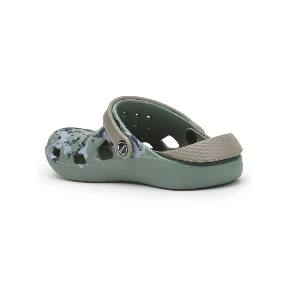 A-HA Green Casual Slingback Clogs For Men LPMXT-811 By Liberty Stackable Comfortable Running