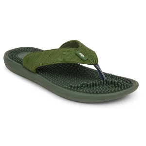 Non Compressible Foam Dynamic Rebound Foam A-HA Green Casual Slipper For Men ACUPLUS-3M By Liberty