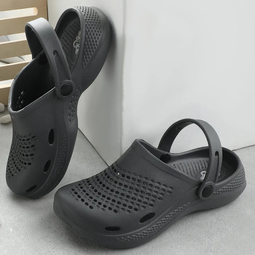 forefoot - support - feature shoes magnetic closure shoes A-HA Grey Slingback Clogs For Men GMF-02E By Liberty