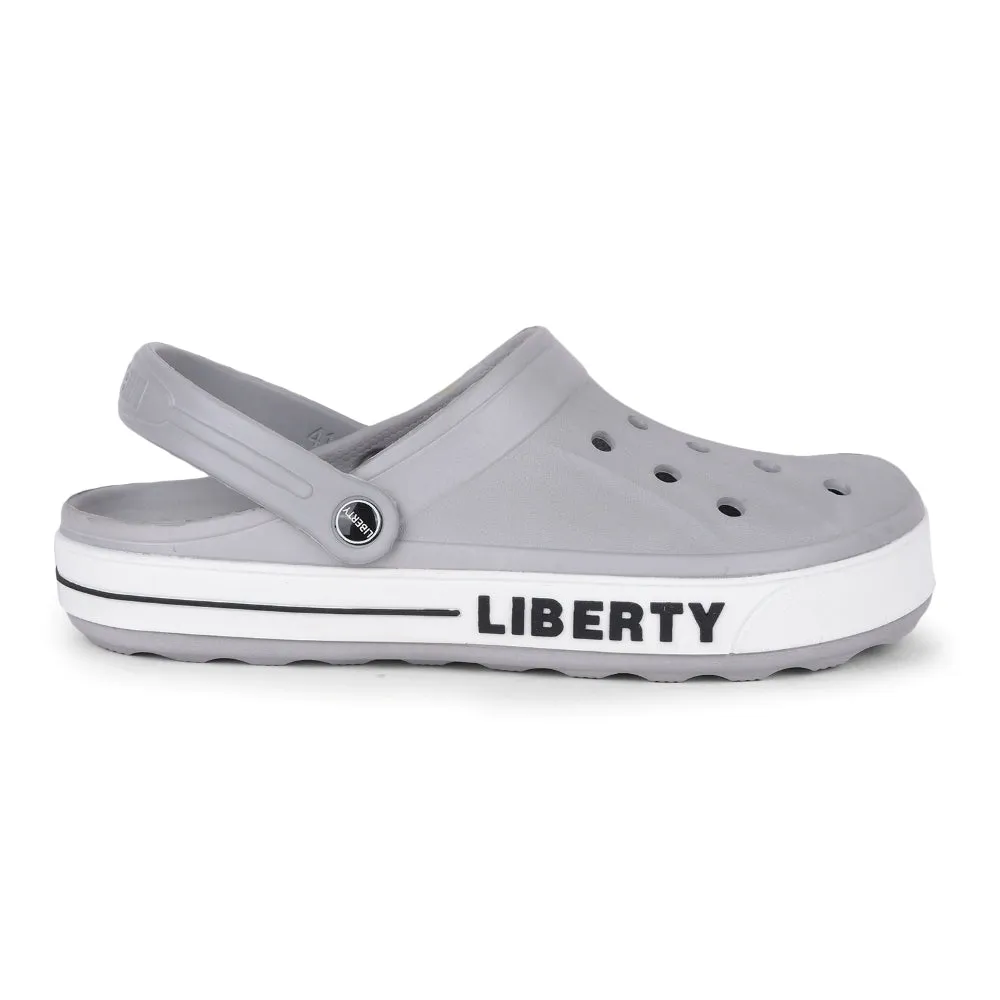 casual sneakers A-HA Light Grey Casual Slip-on Clogs For Men LITEWALK By Liberty