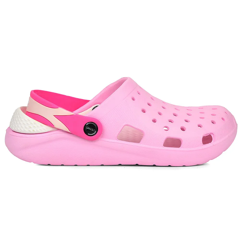 A-HA Light Pink Casual Sling Back Clogs For Women XT-801-1 By Liberty Anti-bacterial