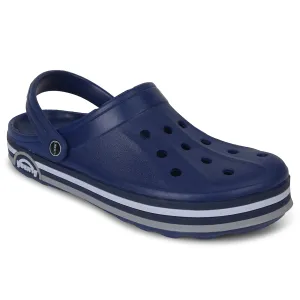 Foot Arch Fit A-HA Navy Blue Casual Slingback Clogs For Men LITEWALKNR By Liberty