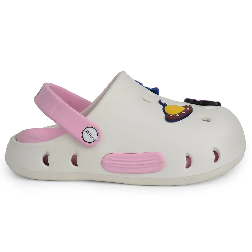 running in a mud pot area shoes A-HA Off White Casual Clogs For Kids CUTIER By Liberty