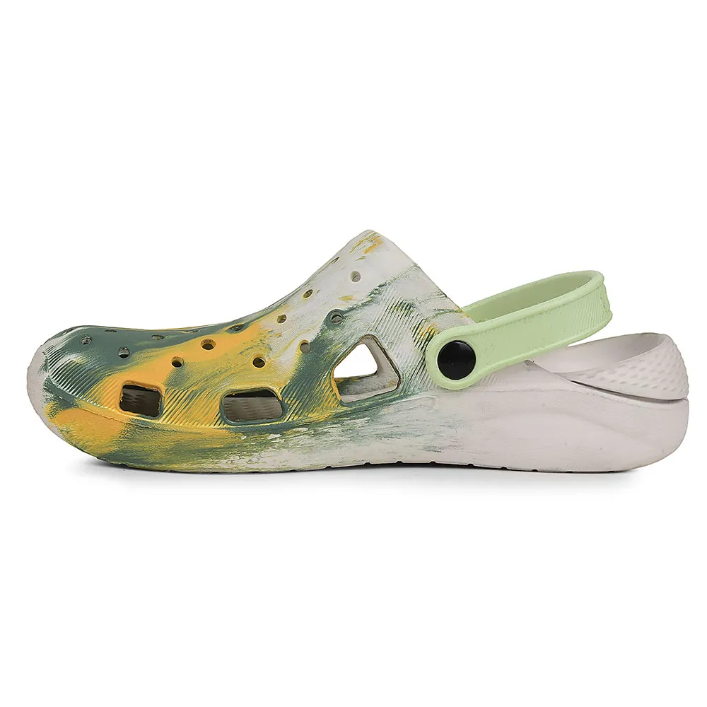 loose - fit A-HA Off White Slingback Clogs For Men LPMXT-961E By Liberty