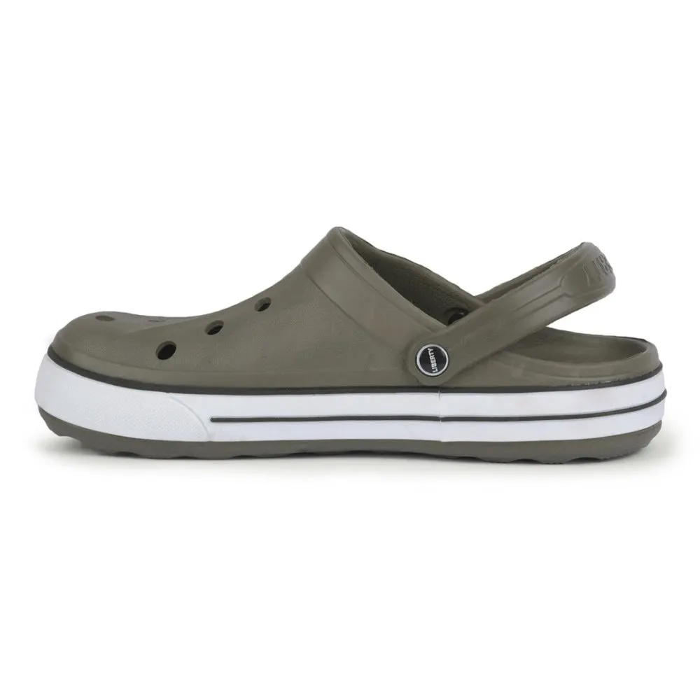 PU midsole running shoes Oversized Cushioning A-HA Olive Green Casual Slip-on Clogs For Men LITEWALK By Liberty