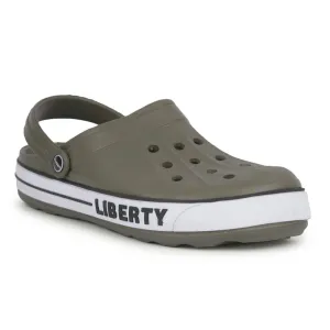 A-HA Olive Green Casual Slip-on Clogs For Men LITEWALK By Liberty moisture - wicking shoes Dynamic Heel Clutch