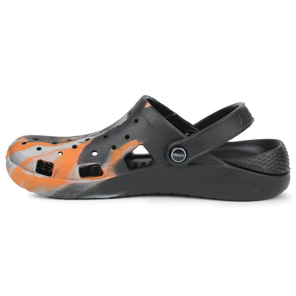 Flexible Movement A-HA Orange Slingback Clogs For Men LPMXT-961E By Liberty