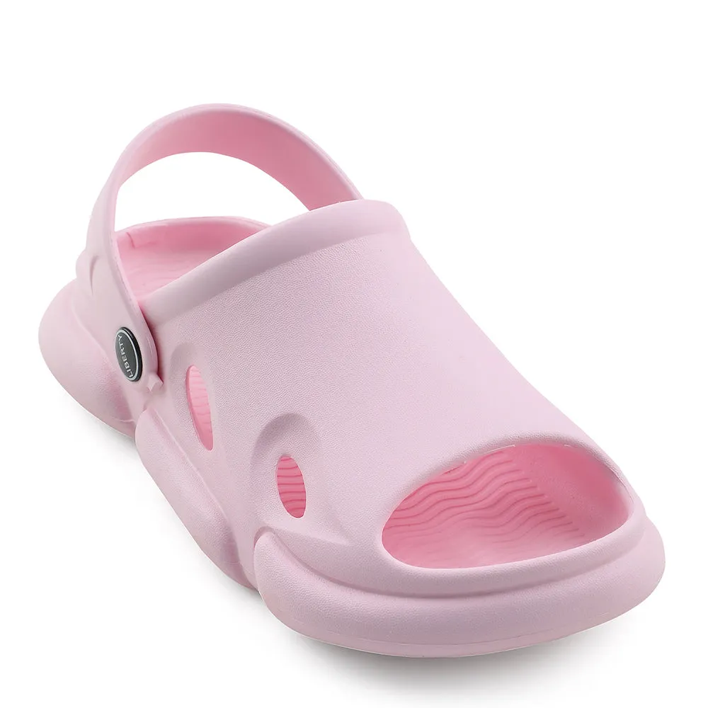 A-HA Pink Casual Clogs For Kids BEACHFIT01 By Liberty Odor   Resistant All - Surface