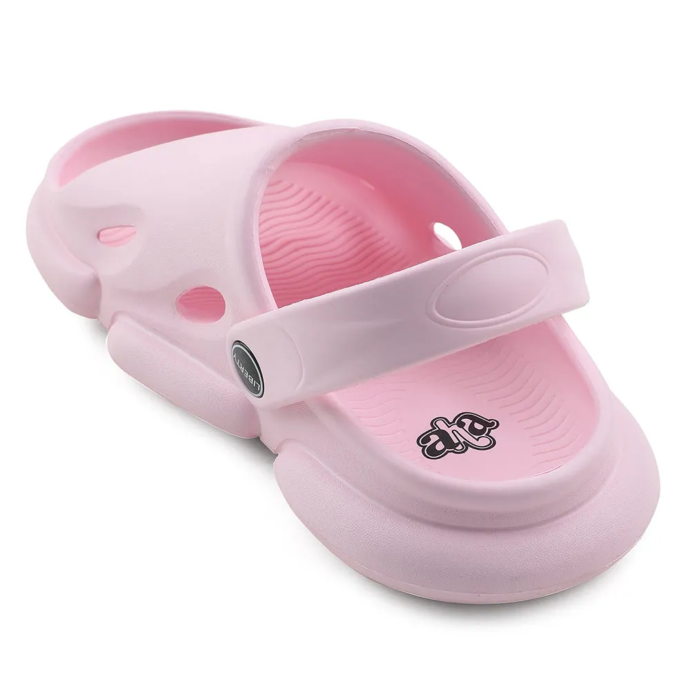 A-HA Pink Casual Clogs For Kids BEACHFIT01 By Liberty glow - in - the - dark run running gear shock - dispersion