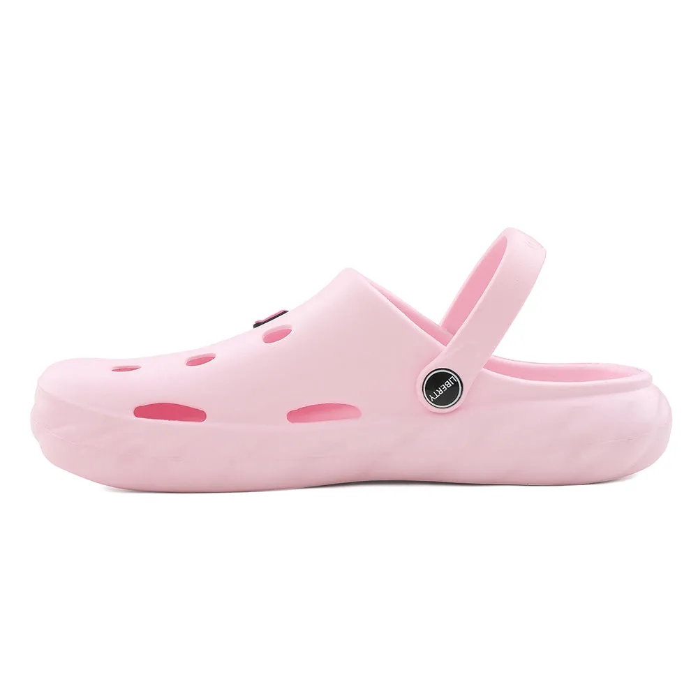 Multi Layer Mesh Weave warm - weather shoes A-HA Pink Casual Clogs For Kids BEACHWALKK By Liberty
