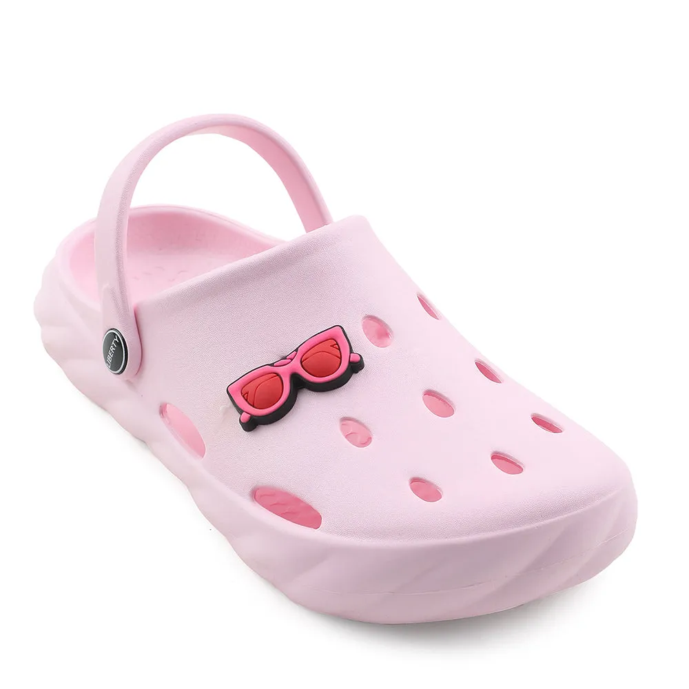 A-HA Pink Casual Clogs For Kids BEACHWALKK By Liberty Dynamic Stability Support