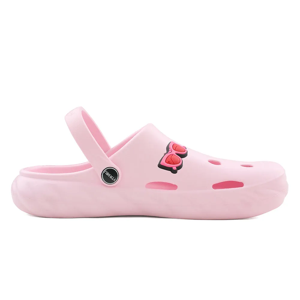 A-HA Pink Casual Clogs For Kids BEACHWALKK By Liberty Meta-Rocker wrinkle - resistant running wear