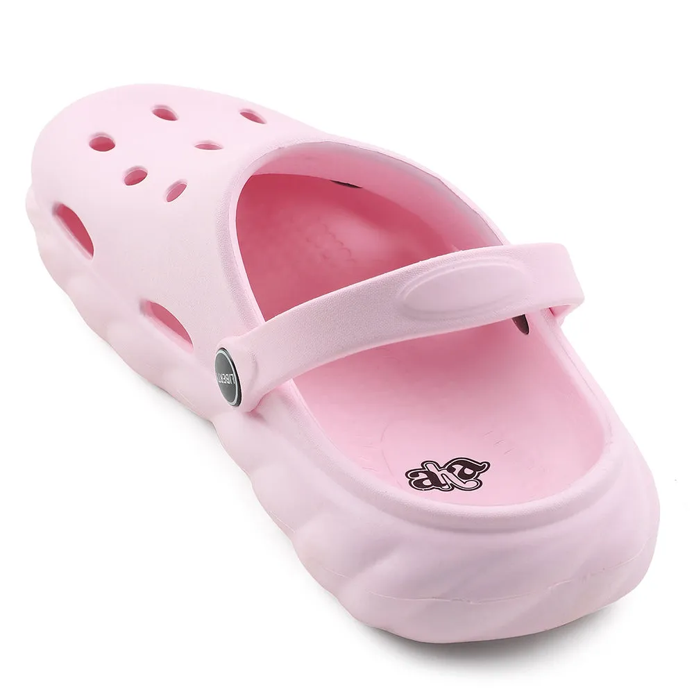 cushioned flexible shoes A-HA Pink Casual Clogs For Kids BEACHWALKK By Liberty