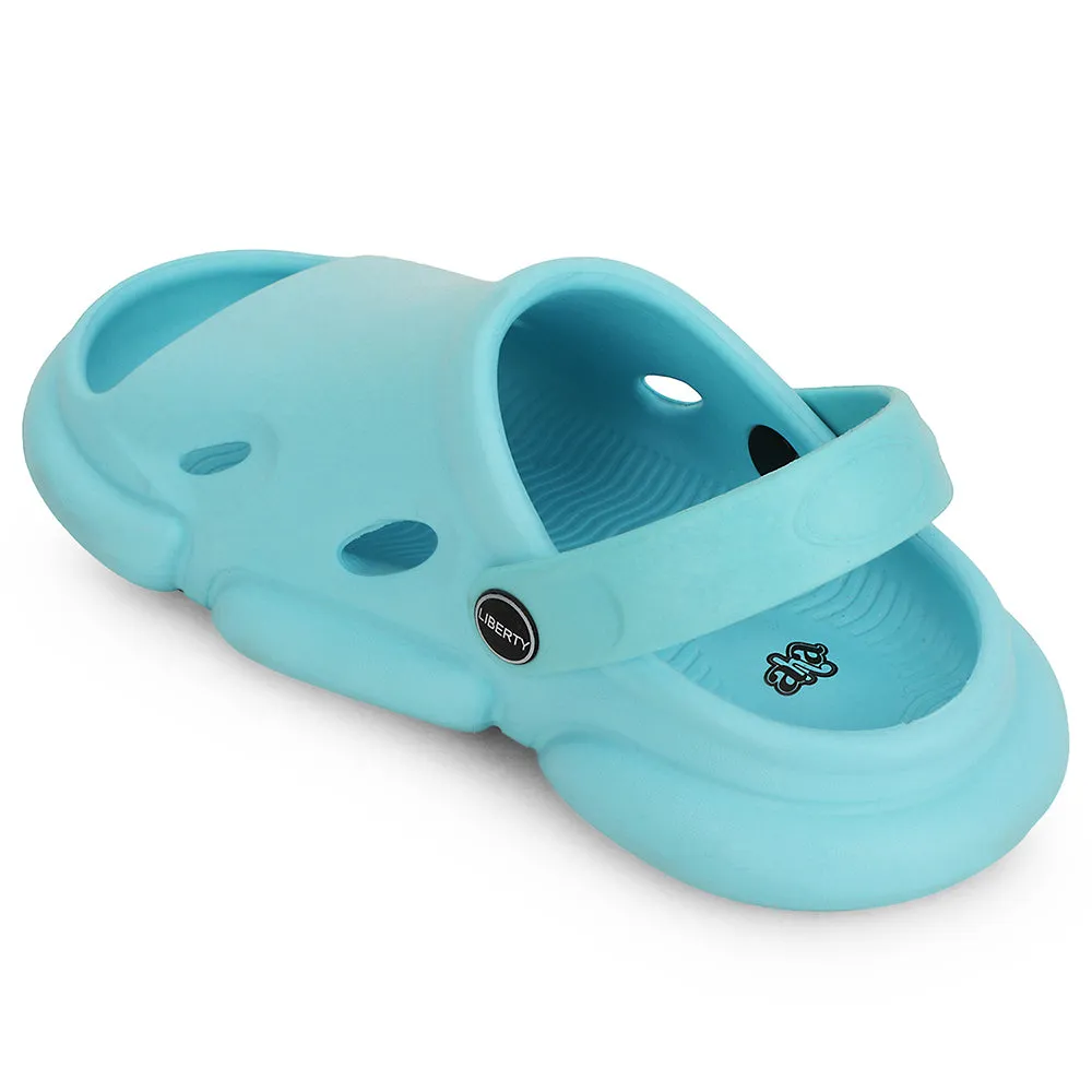 A-HA Sea Green Casual Clogs For Kids BEACHFIT01 By Liberty minimalist - design shoes padded - lining shoes
