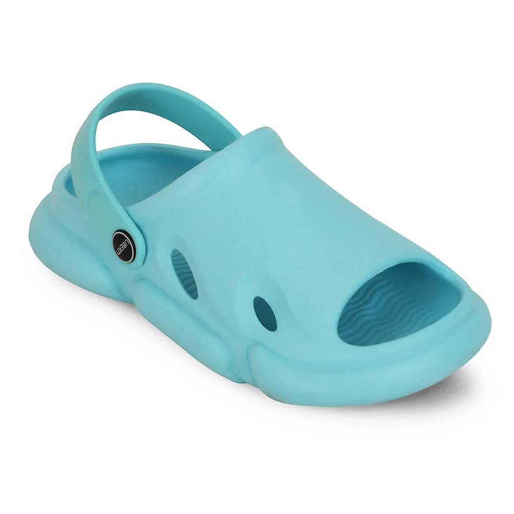 leisure - time shoes anti - slip - design shoes A-HA Sea Green Casual Clogs For Kids BEACHFIT01 By Liberty