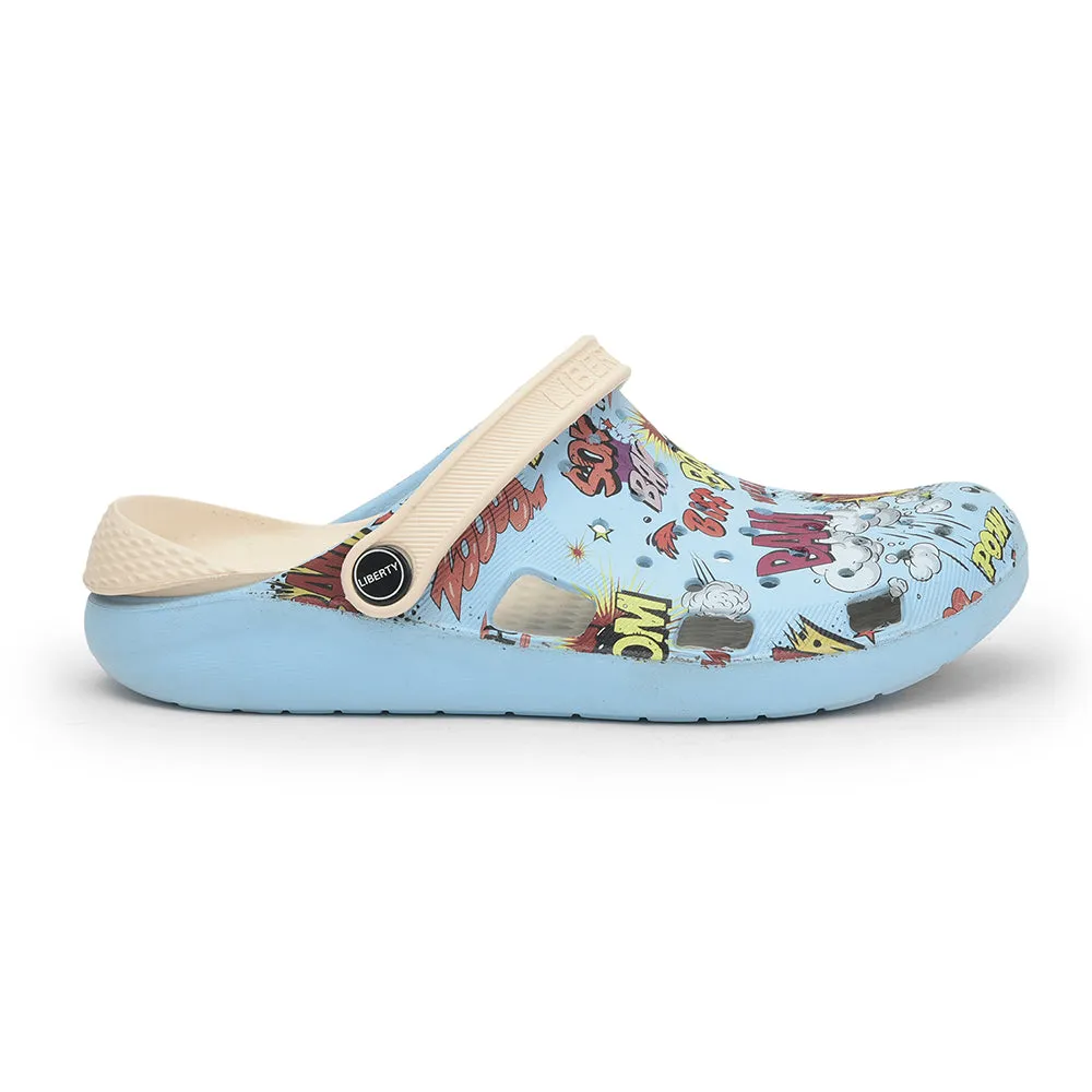 A-HA Sky Blue Clogs For Men LPMXT-810 By Liberty removable - insole - feature shoes barefoot - running - style