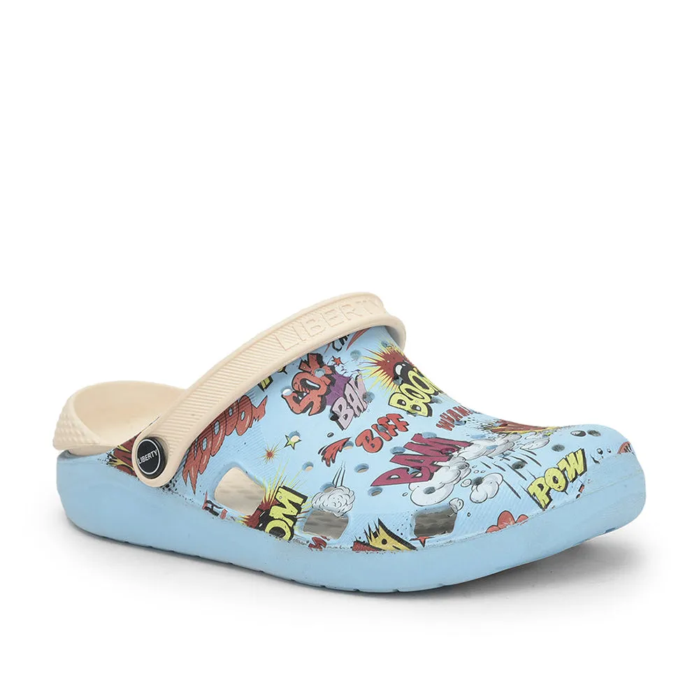 biodegradable materials A-HA Sky Blue Clogs For Men LPMXT-810 By Liberty