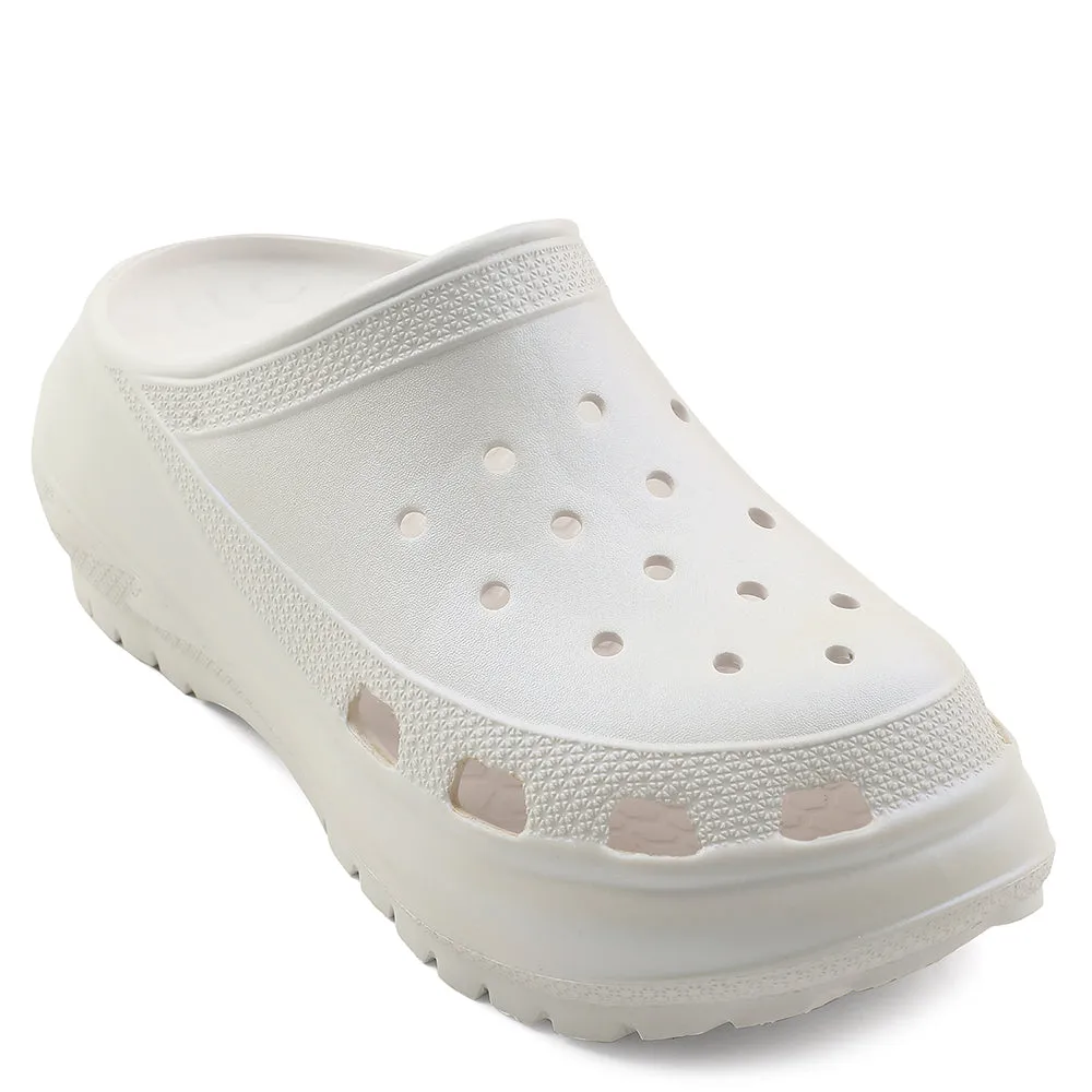A-HA White Slingback Clogs For Women LB418-1E By Liberty High Impact Shock Absorption Horizontal Stability