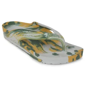 A-HA Yellow Casual Slipper For Men HAPPYFEET1 By Liberty Arch   Contoured enjoyable run