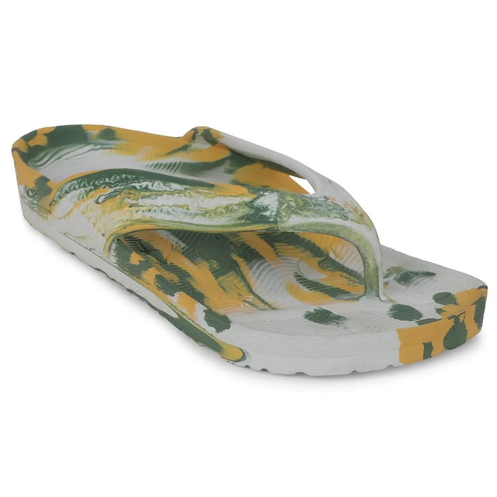A-HA Yellow Casual Slipper For Men HAPPYFEET1 By Liberty Arch   Contoured enjoyable run