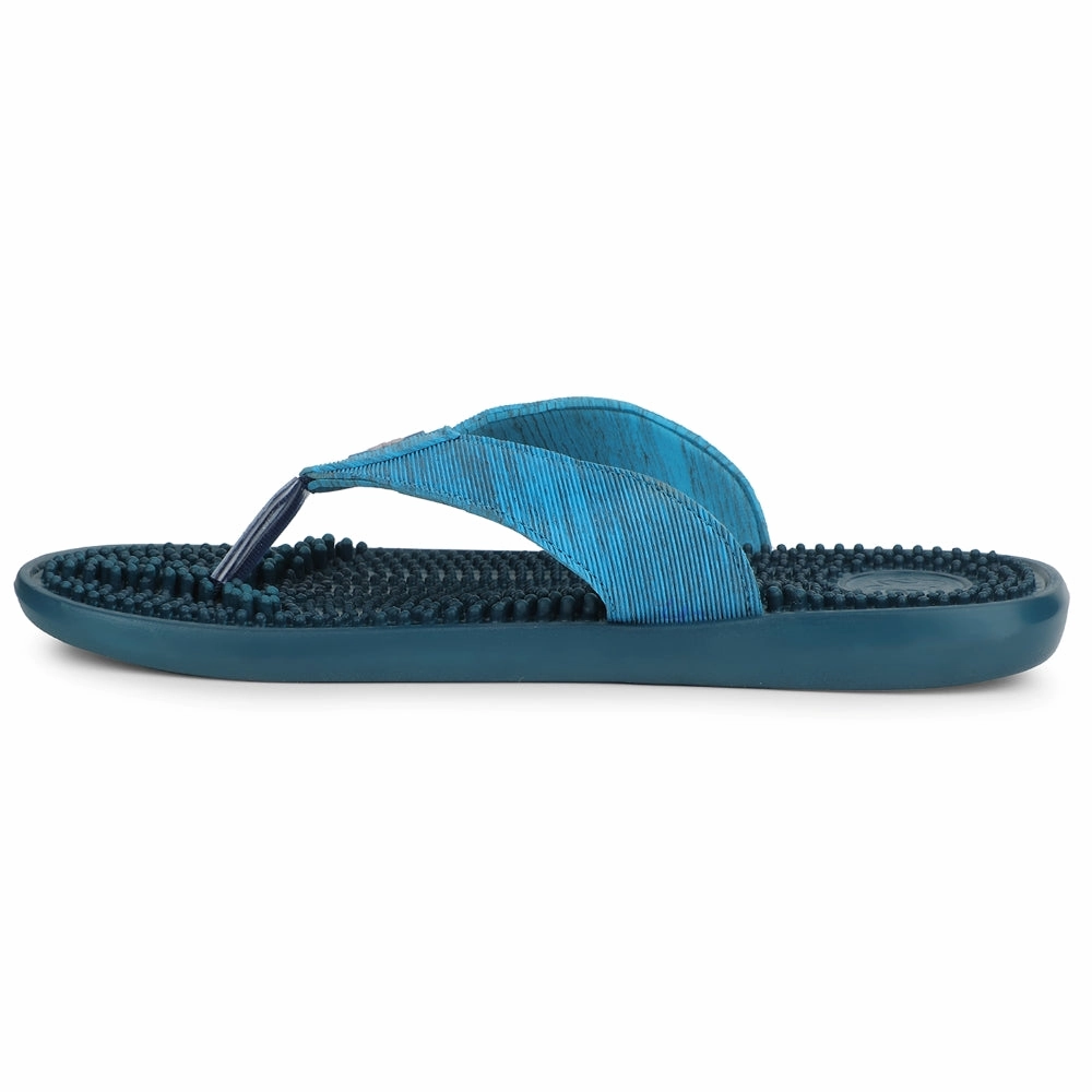 A-HA Teal Blue Casual Slipper For Men ACUPLUS-3M By Liberty running in deserts
