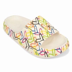 breathable running shoes gel - filled shoes A-HA White Casual Slippers For Women COMFYSOFT By Liberty