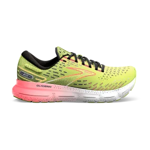 Brooks Glycerin 20 - Lime - Red - Ebony Spring - running running in a forest