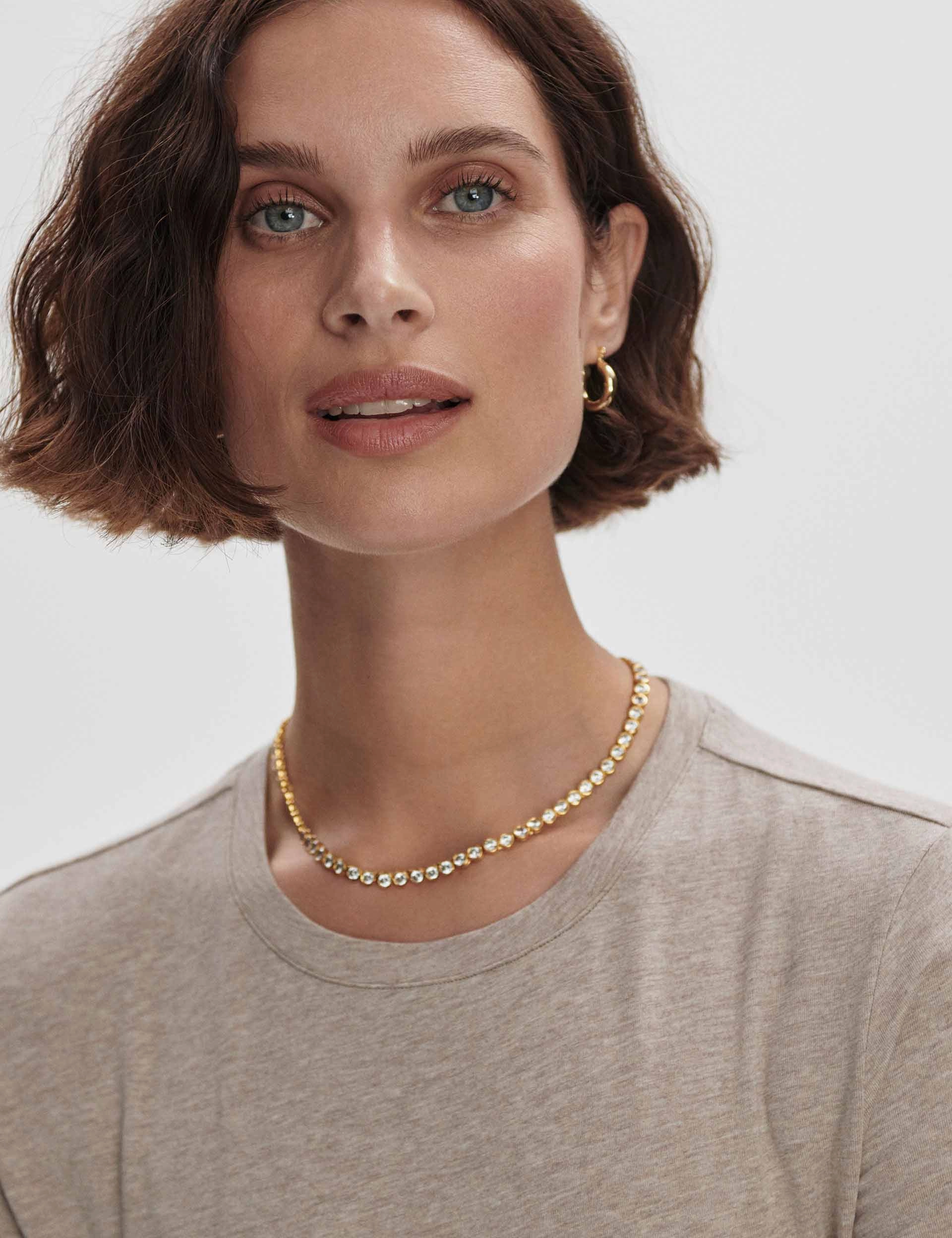 Regina Fitted Tee - Taupe Marl Outdoor Comfort Style