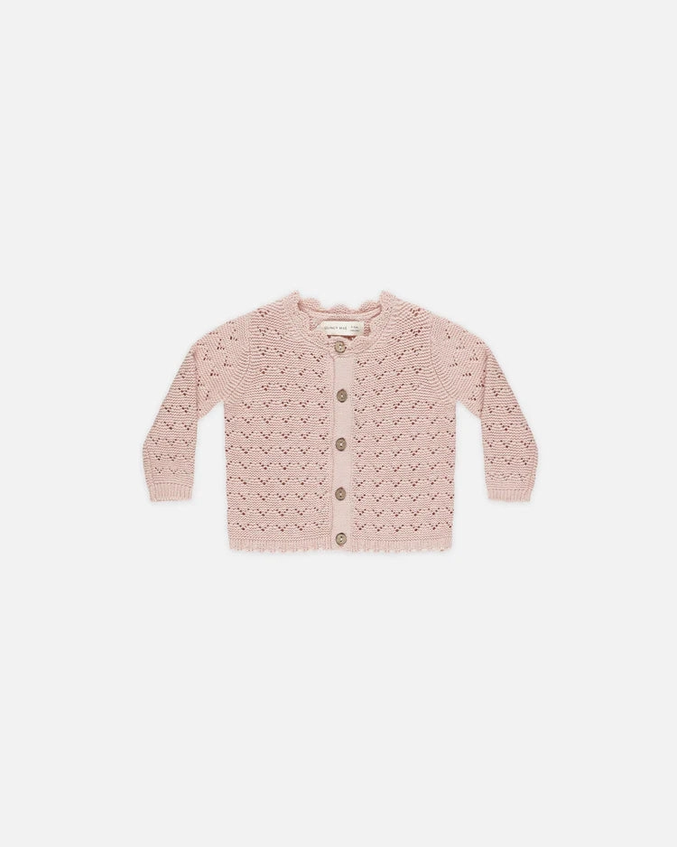 Quincy Mae Scalloped Cardigan - Bubblegum All - Purpose Seasonal