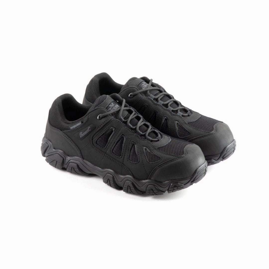 Thorogood Men's 804-6493 Crosstex BBP Wtpf Safety Comp Toe Hiker - Black Calm Wave