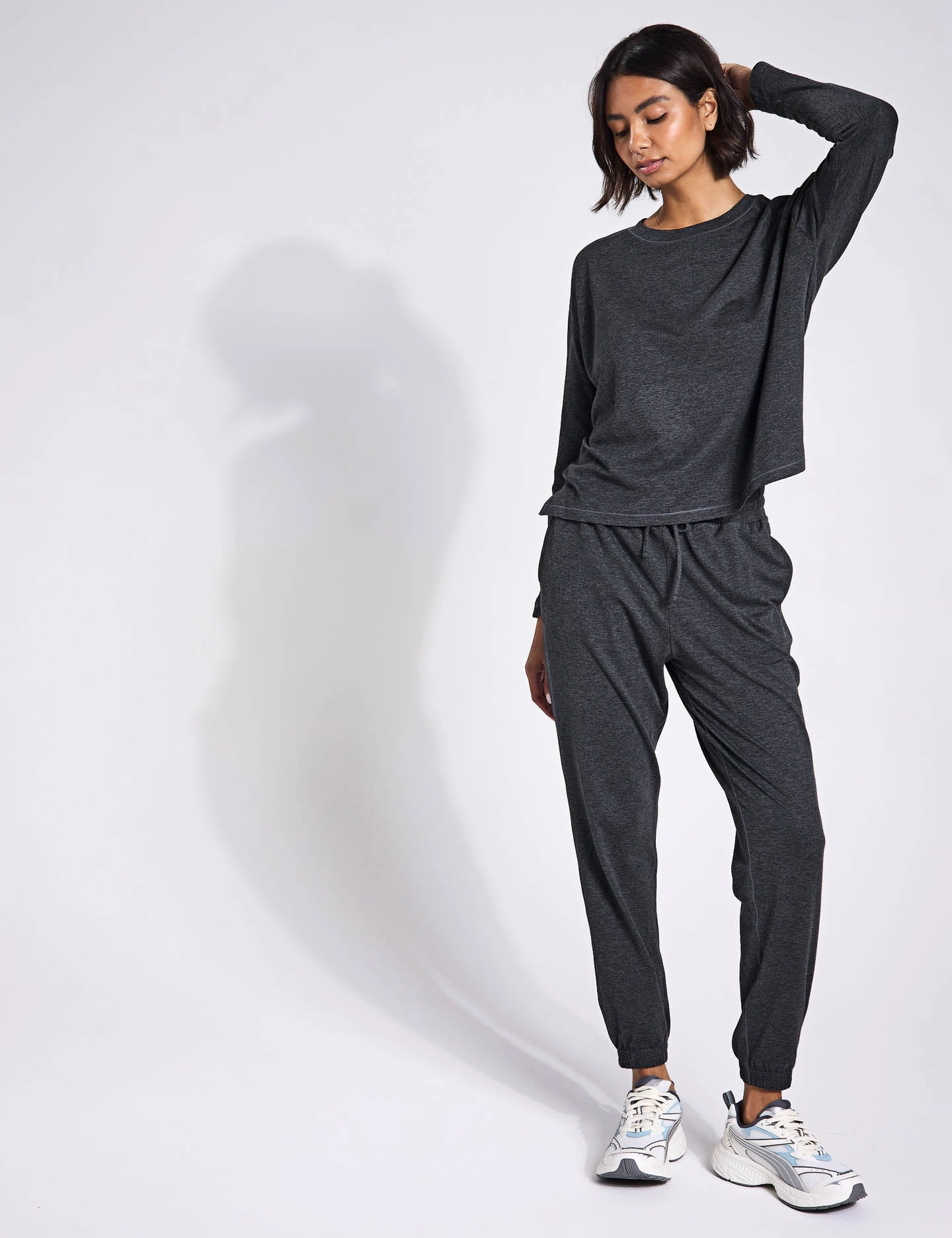 ReSet Long Sleeve Tee - Moon Heather Lightweight Gear