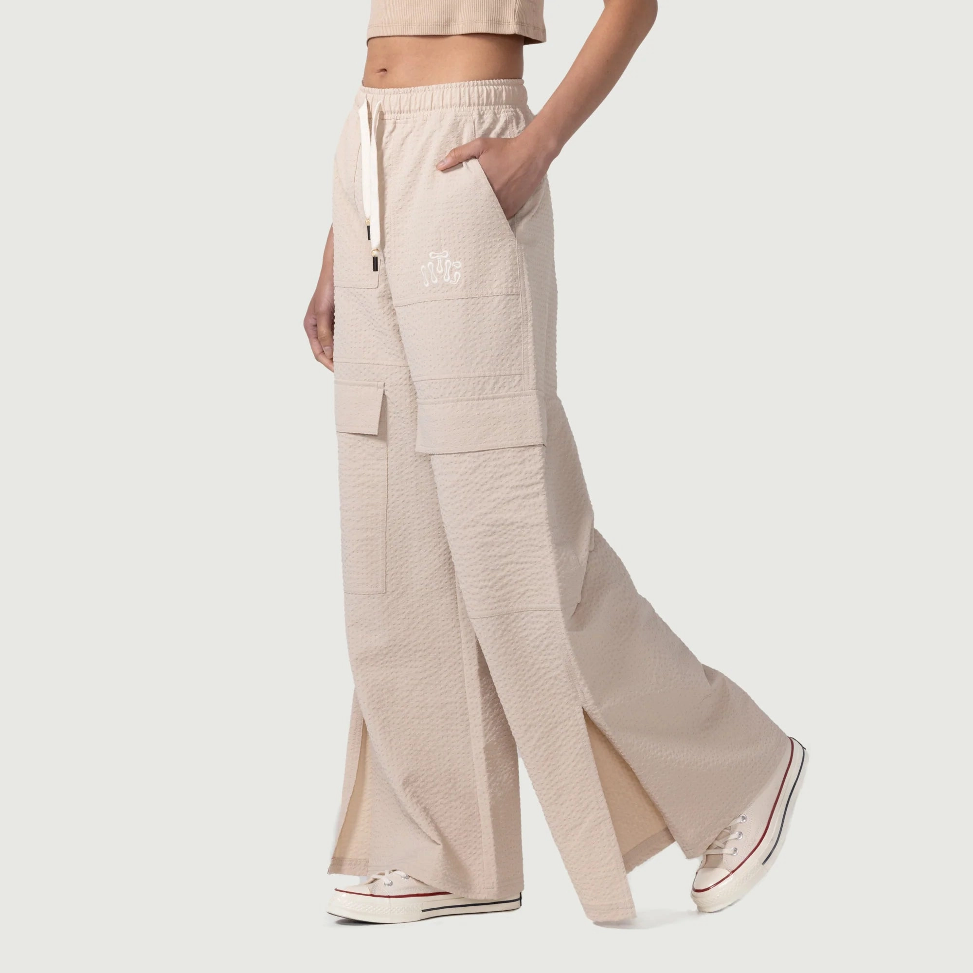 Women's Honor The Gift Drawstring Loose Cargo Pant 'Bone' UVProtectionFabric