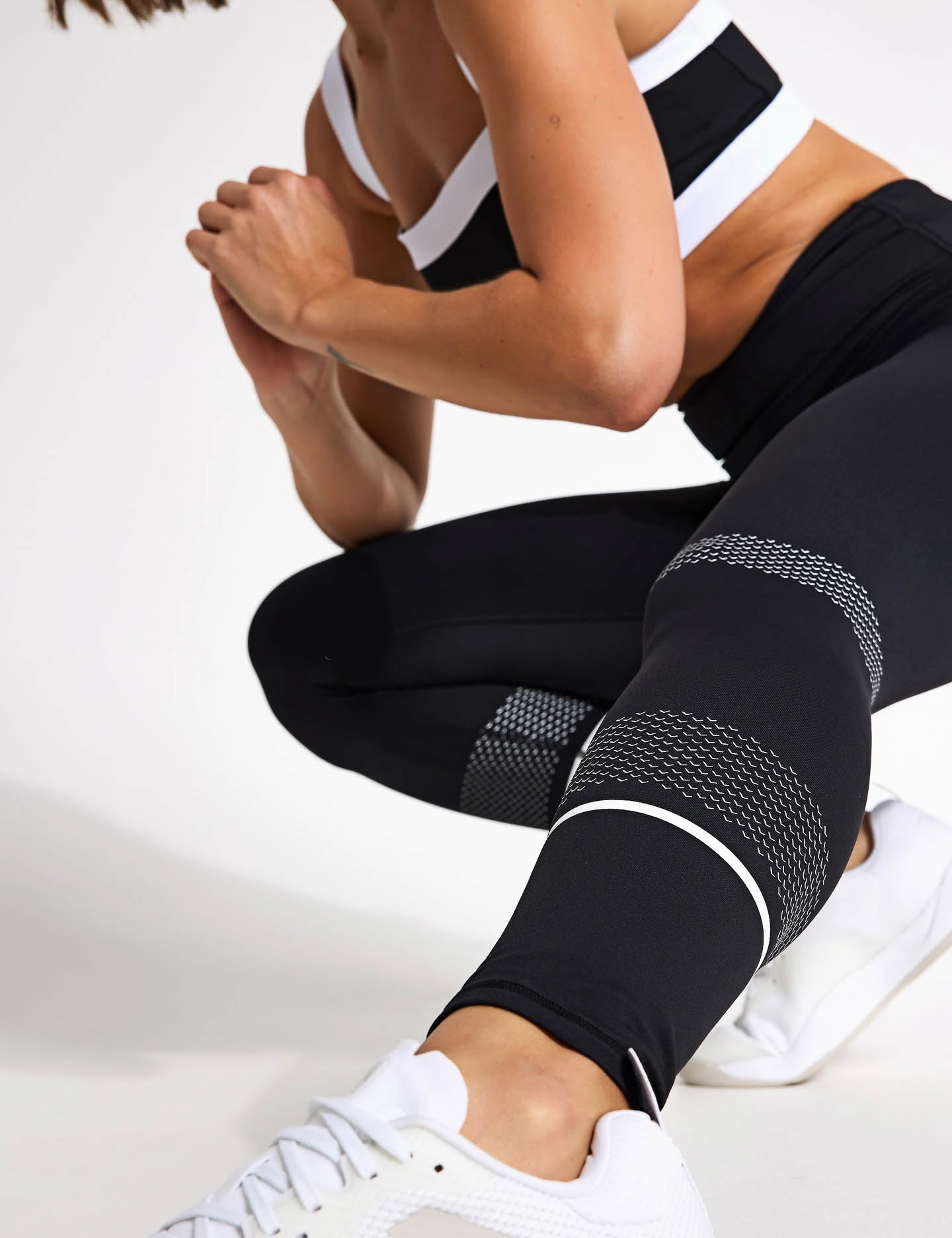 Activate Full Length Legging - Black/White Gym Life