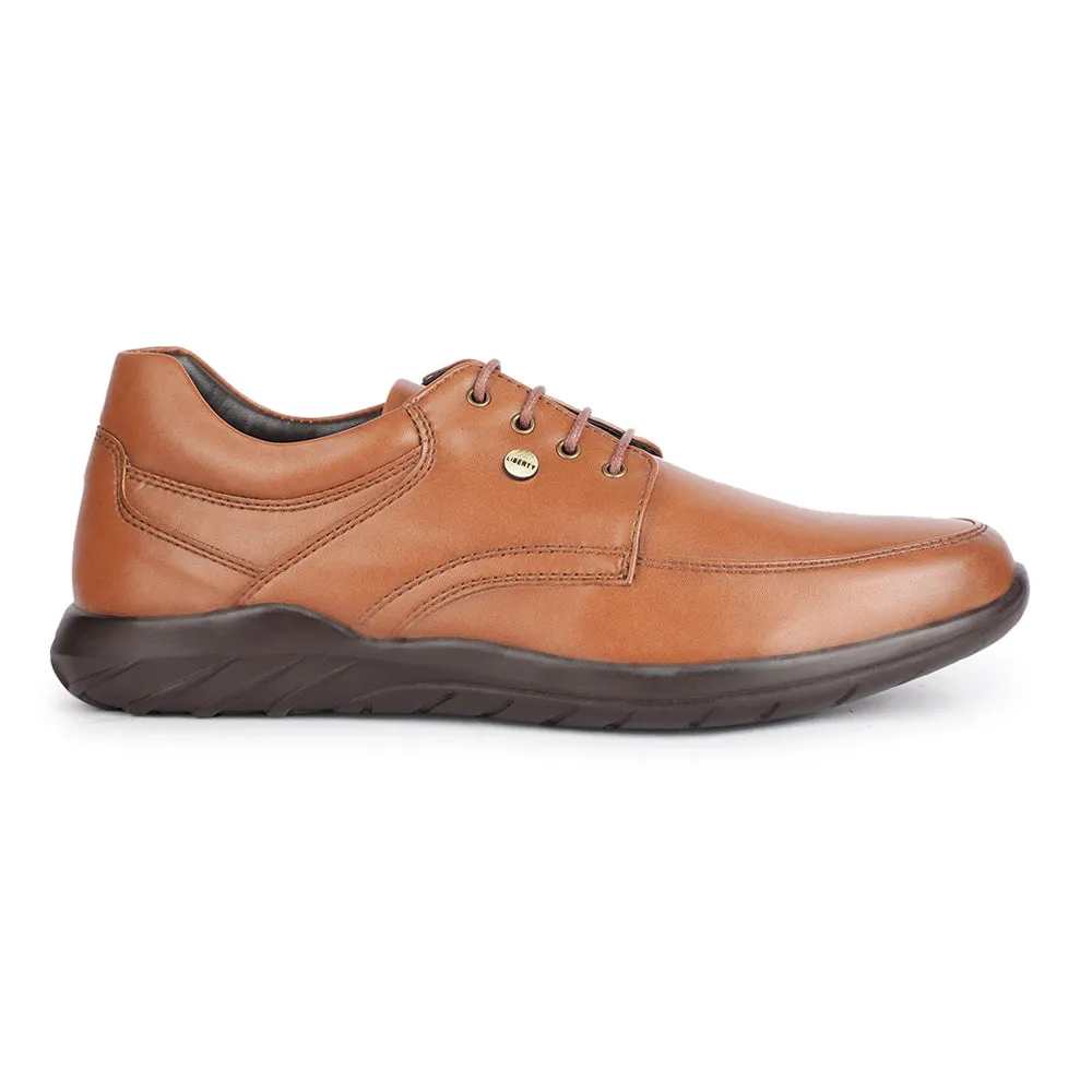Fortune Formal Tan Lacing Shoes For Men BENTLICK-E By Liberty Molded Collar Padding Total Flex