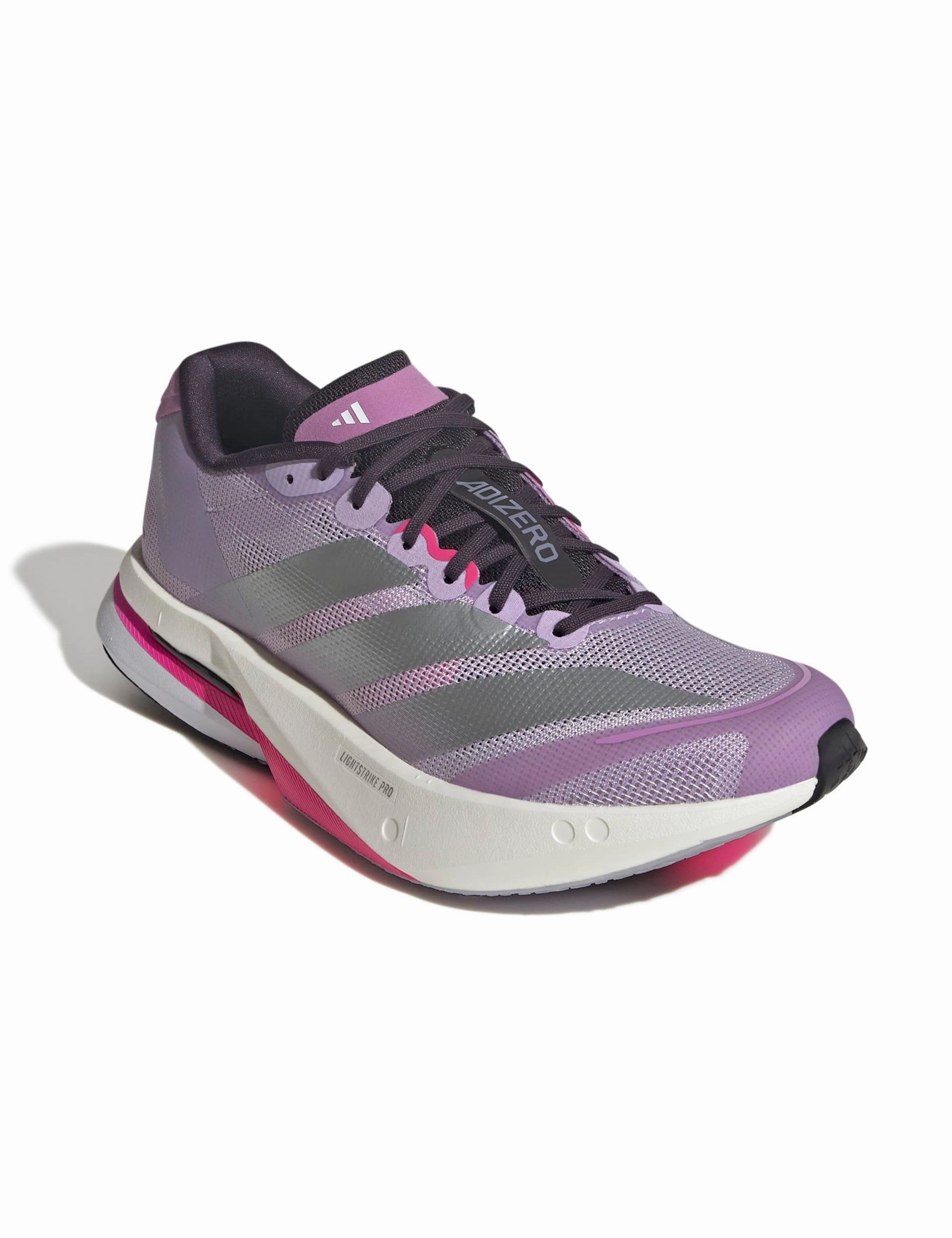 Style Variety Adizero Boston 13 Shoes - Powder Plum/Silver Metallic/Shock Pink